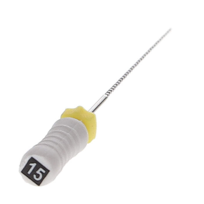 House Brand Dentistry 400215 HSB K-Files Flex-Type 25mm #15 White Stainless Steel 6/Pk House Brand Dentistry 400215 HSB K-Files Flex-Type 25mm #15 White Stainless Steel 6/Pk